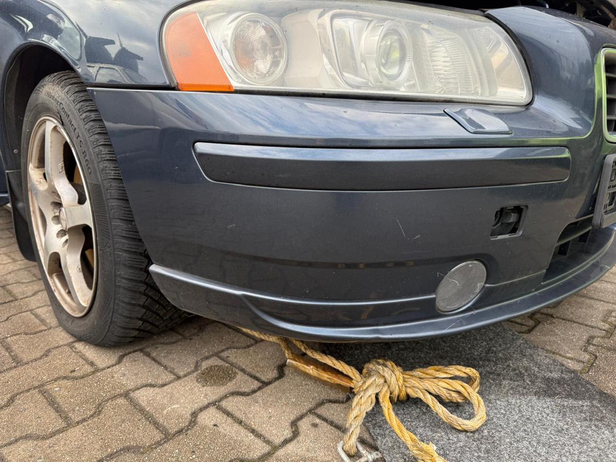 Volvo S60 original Stoßstange Stoßfänegr vorn 46600 Barents Blue Pearl BJ08